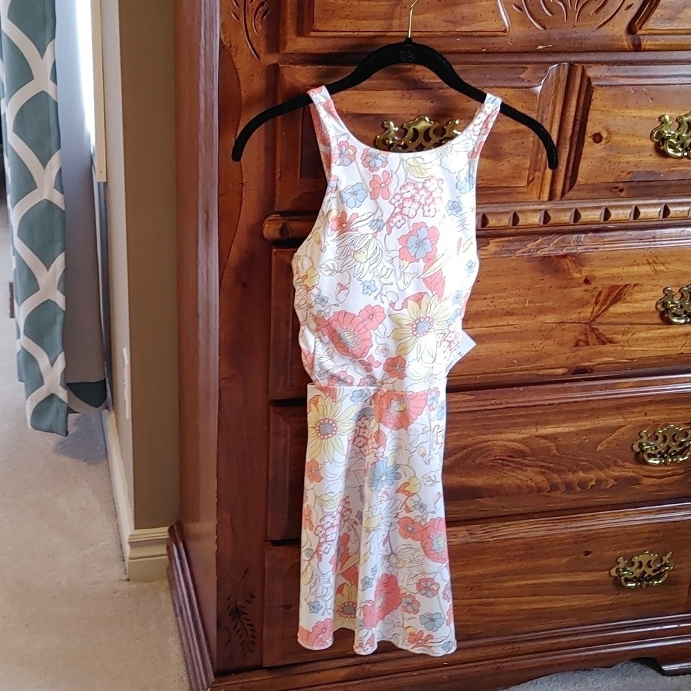 NWT Women's SZ Medium Floral Athletic Dress with Shorts
